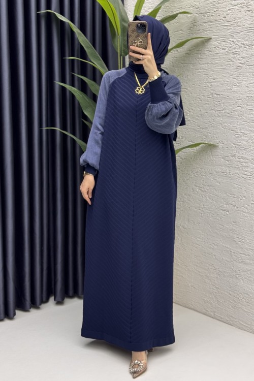 Afife Elbise Tesettür Giyim  Lacivert