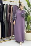 Afife Elbise Tesettür Giyim  Mor