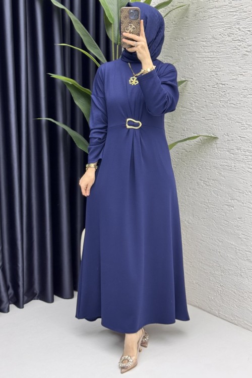 Afra Elbise Tesettür Giyim  Lacivert