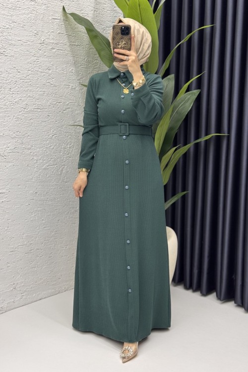 Asu Elbise Tesettür Giyim  Zümrüt