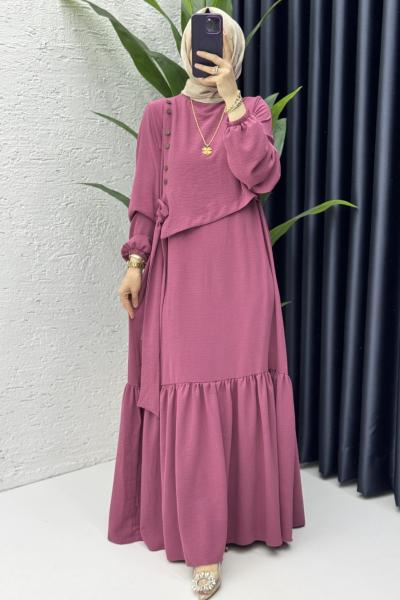 Aycan Elbise Tesettür Giyim Gül