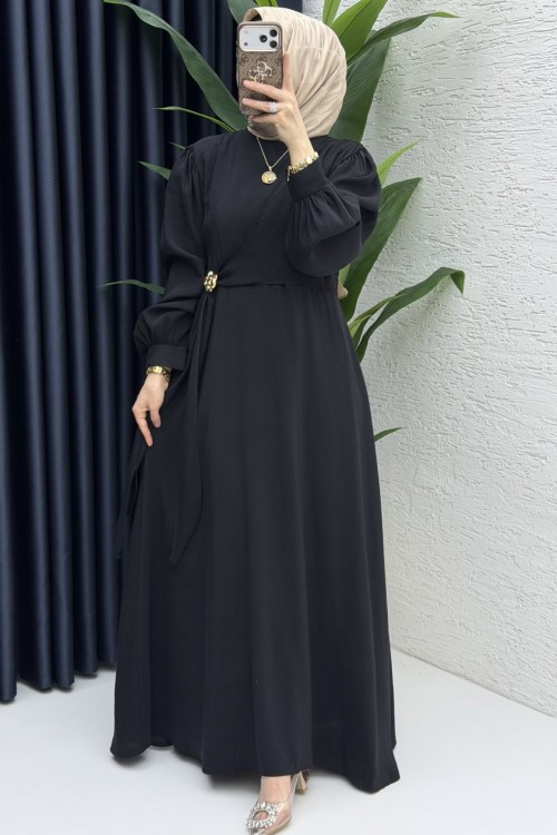 Ayliz Elbise Tesettür Giyim  Siyah
