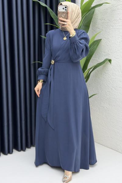 Ayliz Elbise Tesettür Giyim Lacivert