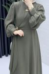 Ayliz Elbise Tesettür Giyim Haki