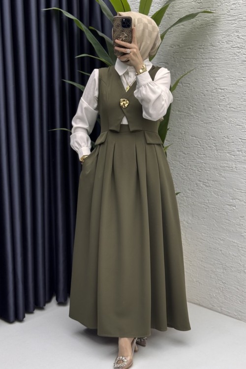 Ayperi Jile Tesettür Giyim  Haki