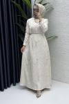 Bade Elbise Tesettür Giyim  Taş Rengi