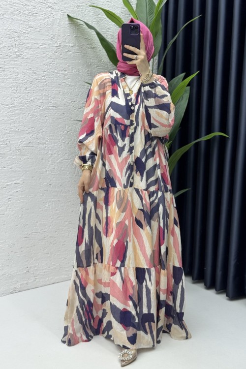 Beste Elbise Tesettür Giyim Lacivert