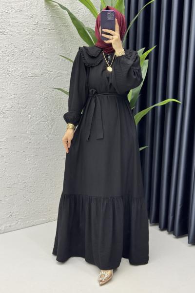 Beyzade Elbise Tesettür Giyim Siyah