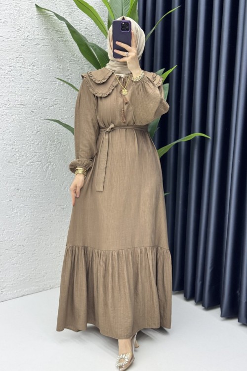 Beyzade Elbise Tesettür Giyim Latte