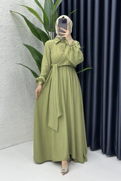 Bukre Elbise Yağ Yeşili