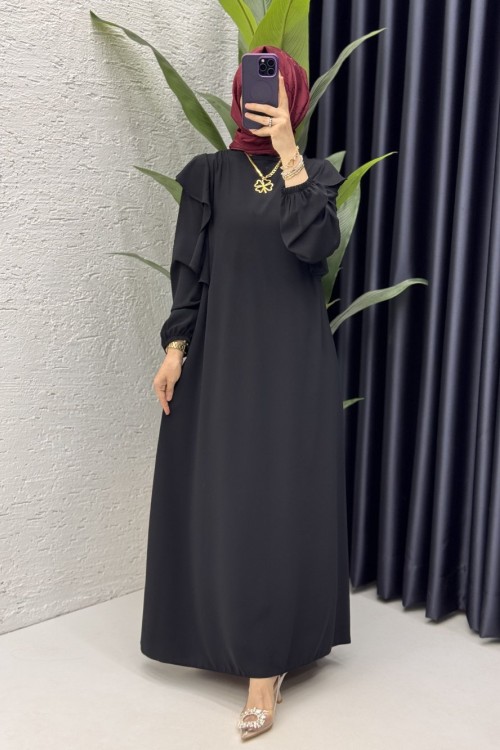 Canan Elbise Tesettür Giyim Siyah