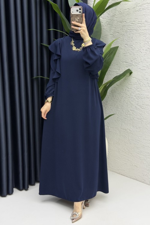 Canan Elbise Tesettür Giyim  Lacivert