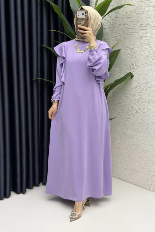 Canan Elbise Tesettür Giyim  Lila