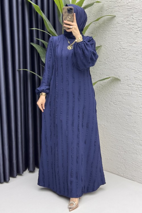 Cevher Elbise Tesettür Giyim  Lacivert