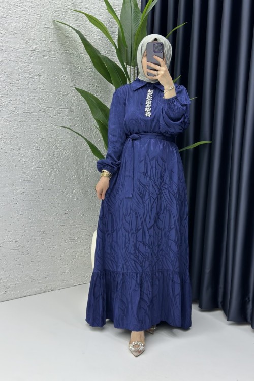 Defne Elbise Lacivert