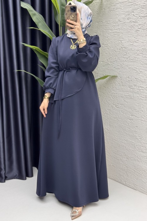 Dila Elbise Tesettür Giyim  Lacivert