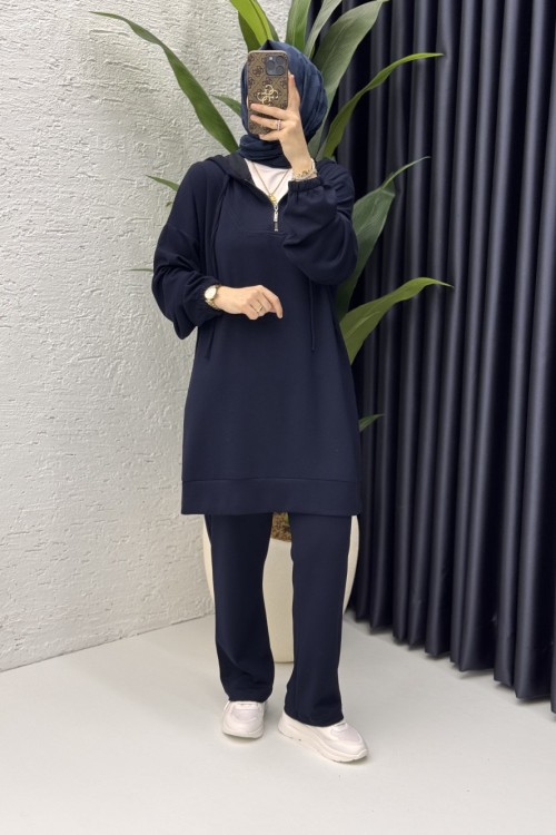 Dilay Takım Tesettür Giyim  Lacivert