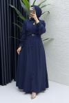 Efla Elbise Tesettür Giyim  Lacivert