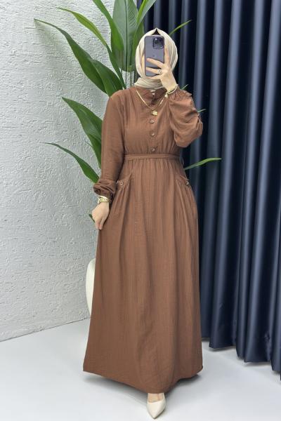 Efsun Elbise Kahverengi