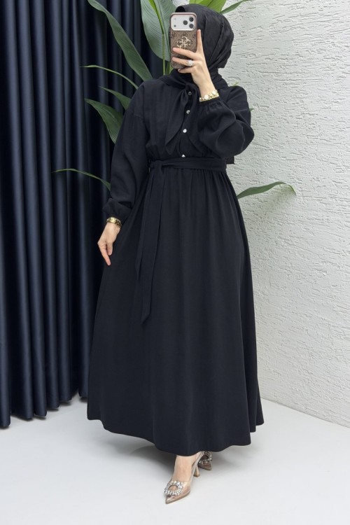 Eslem Elbise Tesettür Giyim  Siyah