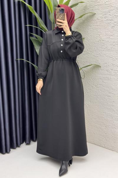 Esma Elbise Tesettür Giyim Siyah