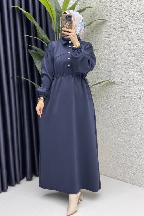Esma Elbise Tesettür Giyim  Lacivert