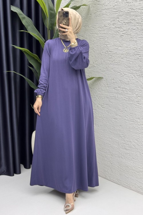 Esme Elbise Tesettür Giyim  Mor