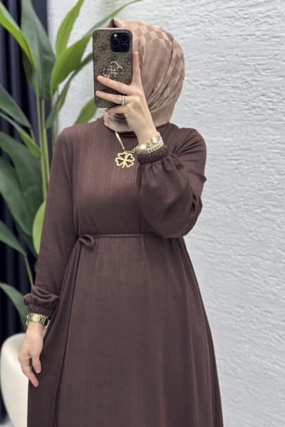 Esme Elbise Tesettür Giyim Kahve