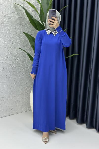 Eylem Elbise Saks Mavisi