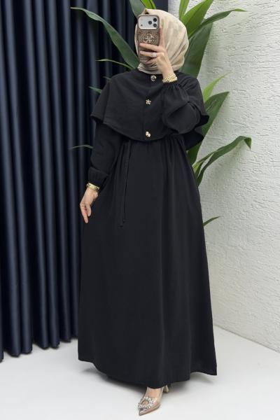 Ferda Elbise Tesettür Giyim Siyah