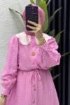 Ferira Elbise Tesettür Giyim Pembe