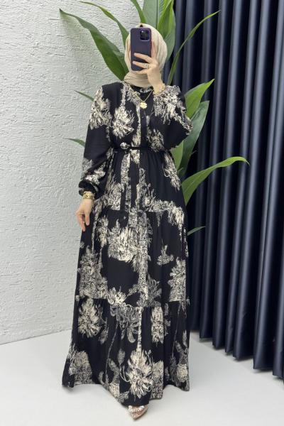 Fidan Elbise Tesettür Giyim Siyah