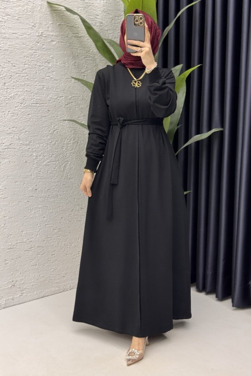 Firdevs Elbise Tesettür Giyim  Siyah