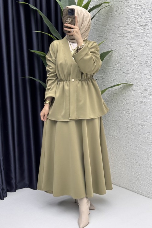 Füsun Takım Tesettür Giyim  Yeşil