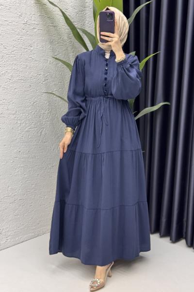 Handan Elbise Tesettür Giyim Lacivert