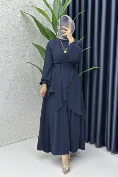 Hanzade Tesettür Takım Lacivert