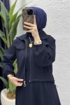 Hazal Elbise Takım Koyu Lacivert