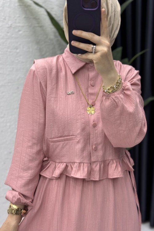 Hüda Elbise Tesettür Giyim Gül