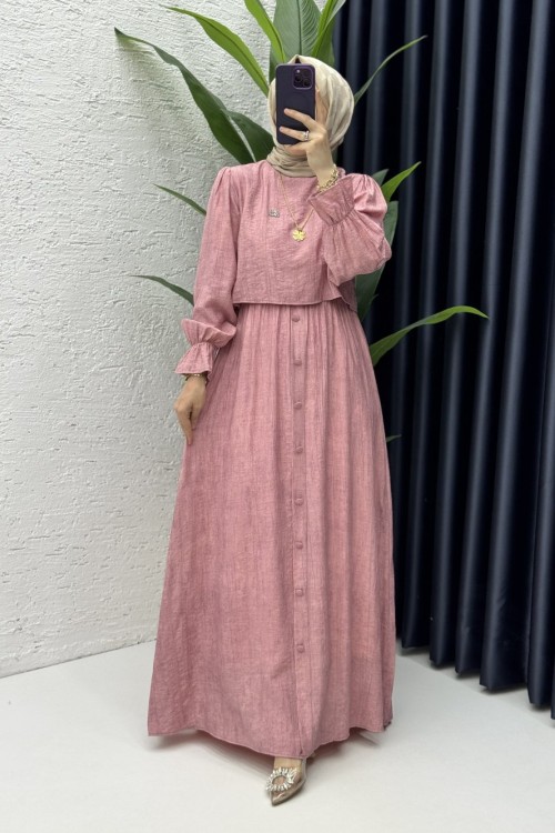 Hürrem Elbise Tesettür Giyim Gül