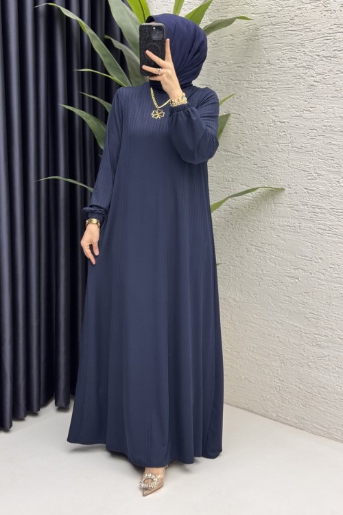 İdil Elbise Tesettür Giyim  Lacivert