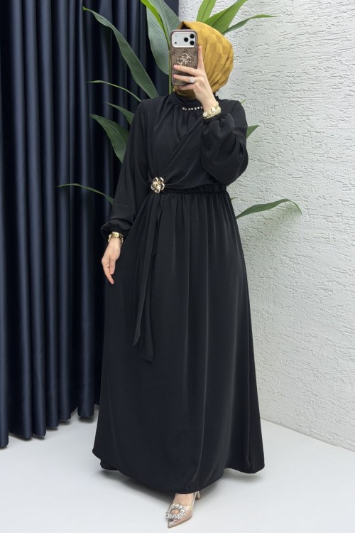 Jülide Elbise Tesettür Giyim  Siyah
