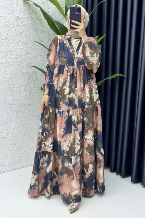 Kardelen Elbise Tesettür Giyim Gül