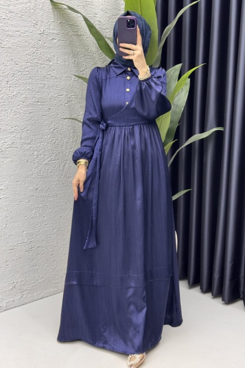 Lalim Elbise Tesettür Giyim Lacivert