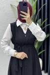 Lamia Jile Tesettür Giyim Siyah