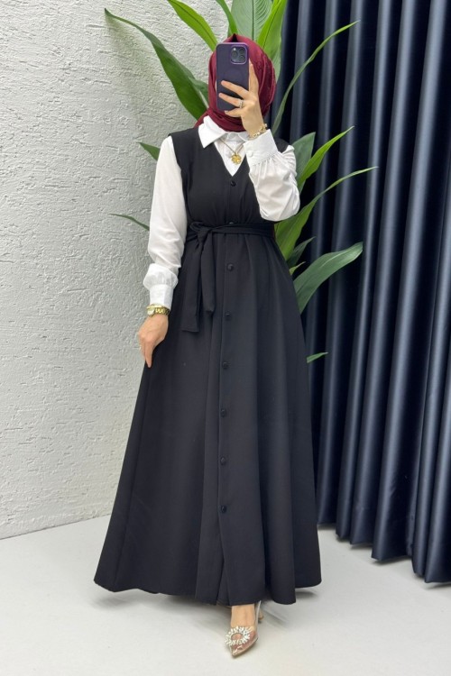 Lamia Jile Tesettür Giyim Siyah