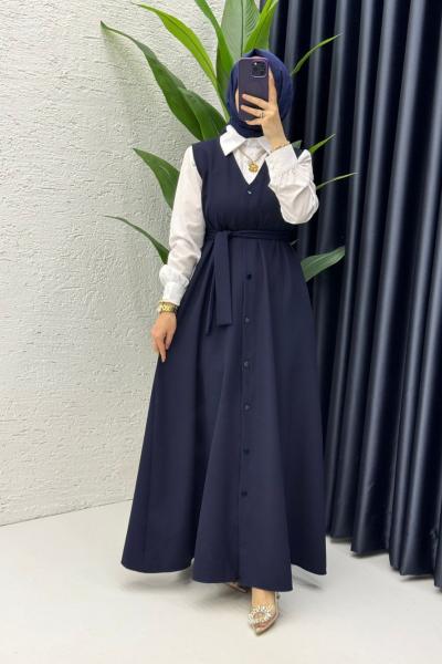 Lamia Jile Tesettür Giyim Lacivert