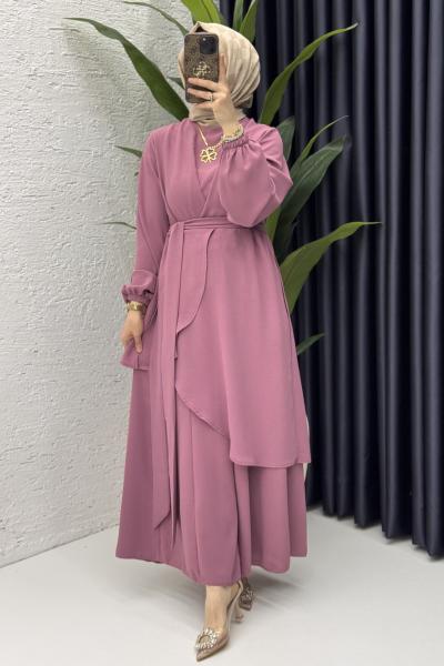 Mahinur Takım Tesettür Giyim  Gül