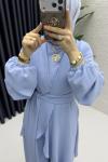 Mahinur Takım Tesettür Giyim  Bebe Mavisi