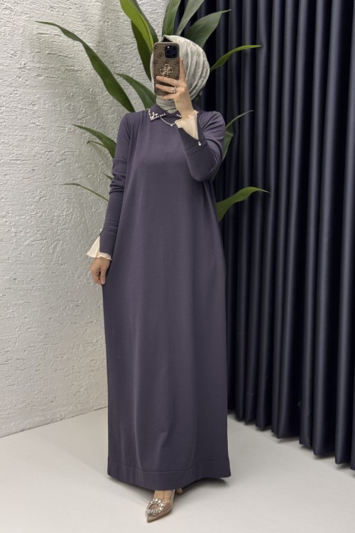 Matmazel Elbise Tesettür Giyim  Füme