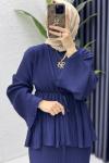 Mehru Elbise Tesettür Giyim  Lacivert